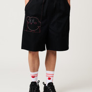 『星のカービィ』×グラニフ　「すいこみ ステッチ｜ビッグシルエットショートパンツ」