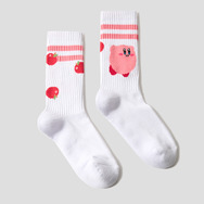 『星のカービィ』×グラニフ　「りんごとカービィ｜ロングソックス」