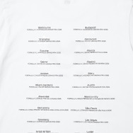 ユニクロ「Disney x Formula 1 UT」MEN　カラー：00 WHITE　BACK