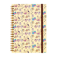 ポムポムプリン30周年記念グッズ「POMPOMPURIN 30th Anniversary リングノート（総柄）」