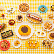 サンリオピューロランド 4F 館のレストランの「POMPOMPURIN 30th Anniversary」を記念したスペシャルメニュー