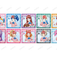 描き下ろし レトロストライプver. トレーディングミニ色紙（全10種）