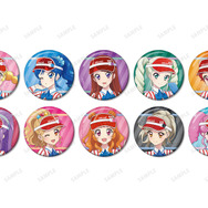 描き下ろし レトロストライプver. トレーディング缶バッジ （全10種）