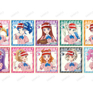 描き下ろし レトロストライプver. トレーディングミニ色紙（全10種）