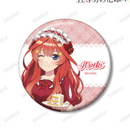 TVスペシャルアニメ『五等分の花嫁＊』描き下ろし 中野五月 ショートケーキイメージコーデver. 75mmグリッター缶バッジ