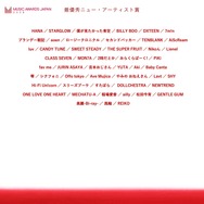 最優秀ニューアーティスト賞