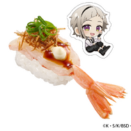 文豪ストレイドッグスコラボ限定ピック付き　マーラー風赤えび揚げネギ添え