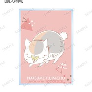 「ニャンコ先生 lette-graph 第2弾 アクリルカード 薄紅色 AMNIBUS限定特典」