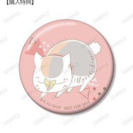 「ニャンコ先生 lette-graph 第2弾 缶バッジ 薄紅色 AMNIBUS限定特典」