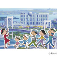サザエさん絵ハガキ（お台場）