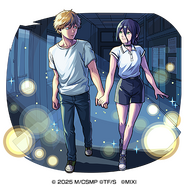 光属性　★6夜の学校デート デンジ＆レゼ（進化）