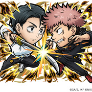 【ミラクルコトダマン】冥属性 ★6　虎杖悠仁vs乙骨憂太 （進化後）　CV：榎木淳弥（虎杖悠仁）緒方恵美（乙骨憂太）