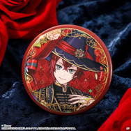 『ディズニー ツイステッドワンダーランド』オーロラ箔押し缶バッジ＆メタルカードセット ブルームバースデーver.／リドル・ローズハート