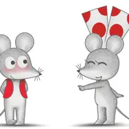 ねずみくん（左）CV：津田健次郎、ねみちゃん（右）CV：能登麻美子