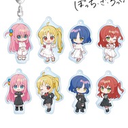 上倉エクさんイラスト 白いワンピースver.&黒いワンピースver. トレーディングアクリルキーホルダー