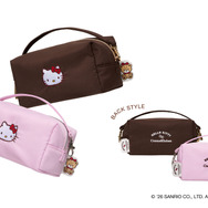 ＜HELLO KITTY＞ミニバッグポーチ　ピンク/ ブラウン　4,290円(税込)