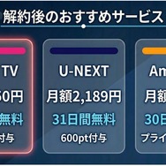 Disney+ 解約 解約後のおすすめサービス