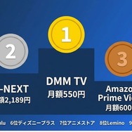 動画配信サービスおすすめランキング
