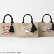 ハローキティ × grove「ジュートタッセルトート」全3種