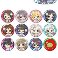 「トレーディング ちびキャラ レース着物ver. グリッター缶バッジ」