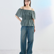 ぴちぴちピッチ　2WAYシャーリングブラウス