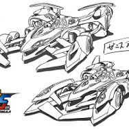 『新世紀GPXサイバーフォーミュラ』完全新規サイバーマシン「ゼニスアスラーダAKF-S0/G」マシンデザイン