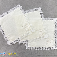 レース付きタオルハンカチ