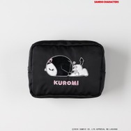 サンリオキャラクターズ×ライトオン　「フェイス刺繍ポーチ」ブラック（クロミ）