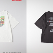 サンリオキャラクターズ×ライトオン　「バックプリントTシャツ（WOMENS）」ホワイト（サンリオキャラクターズ）、ダークグレー（同）
