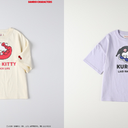 サンリオキャラクターズ×ライトオン　「プリントTシャツ（KIDS）」ホワイト（ハローキティ）、ライラック（クロミ）