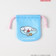 サンリオキャラクターズ×ライトオン　「プリント巾着」サックス（シナモロール）