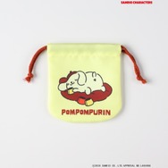 サンリオキャラクターズ×ライトオン　「プリント巾着」イエロー（ポムポムプリン）