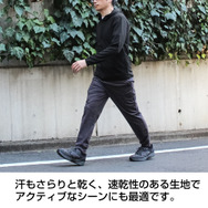 薄手ドライパーカー　着用イメージ