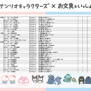 「お文具といっしょ」×サンリオコラボ