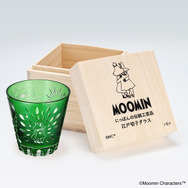 MOOMIN 江戸切子グラス（スナフキンとヨクサル）