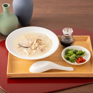 体調確認の鶏粥