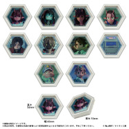 六角ミニキャンバスマグネット