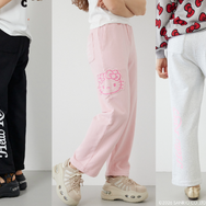(ハローキティ) アップリケスウェットパンツ
