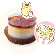 ポムポムプリン、魚べいでおしごと中