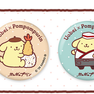 ポムポムプリン、魚べいでおしごと中