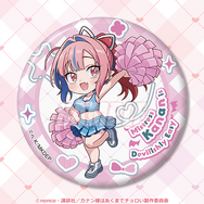 くじ引き堂『カナン様はあくまでチョロい』オンラインくじ　D賞：缶バッジ チア ミニ