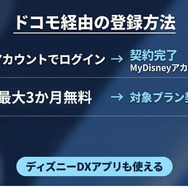 Disney+ 登録方法 ドコモ経由の登録方法