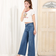 【HELLO KITTY】グリッターロゴミニTシャツ