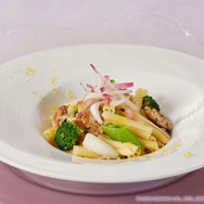 「サルシッチャと夏野菜のパスタ～爽やかなレモンの香り～」