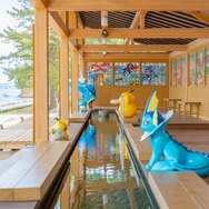 のと里山ポケモン・ウィズ・ユー空港「わくらポケモン足湯」