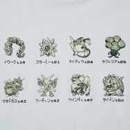 ユニクロ『ポケットモンスター』シリーズUTコレクション第2弾「ポケモン UT」カラー： 03 GRAY　部分アップ