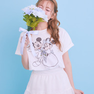 Areeam Disney Collection「Mickey＆Minnie」ミッキー＆ミニー/Happily Ever After Tシャツ　着用イメージ