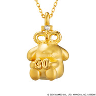 「ポムポムプリン 30周年記念 24金ペンダント」