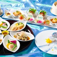 シルクロードガーデンの「“ダッフィー＆フレンズのファインド・ユア・ビューティフル・ブルー！”カントニーズランチ」