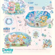 ディズニーリゾートラインで「ダッフィー＆フレンズのファインド・ユア・ビューティフル・ブルー！」デザインのフリーきっぷを販売